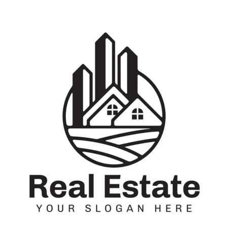 Modello di progettazione del logo immobiliare