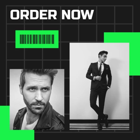 Neon Green Commercial Instagram Post Modern Design