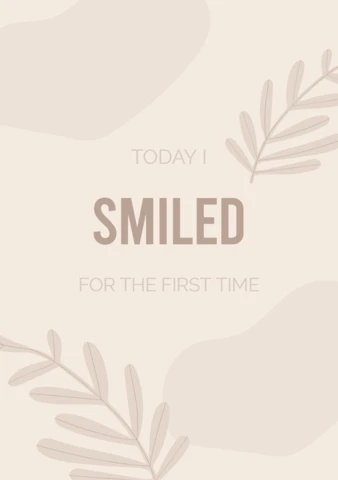 Baby Smiled Milestone Instagram Post Design Template