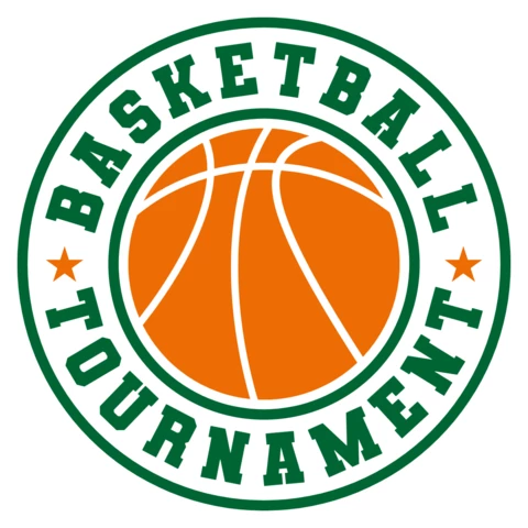 Basketball Tournament Sports Logo Design Template