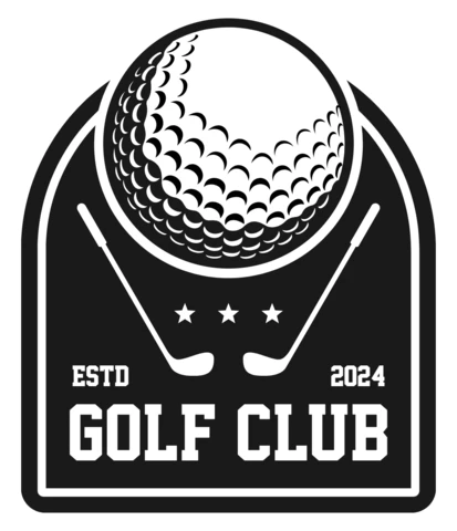 Plantilla de diseño de logotipo de club de golf