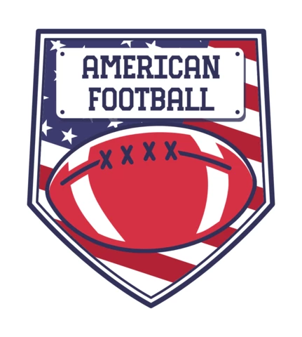 American Football Ball Logo Template Design
