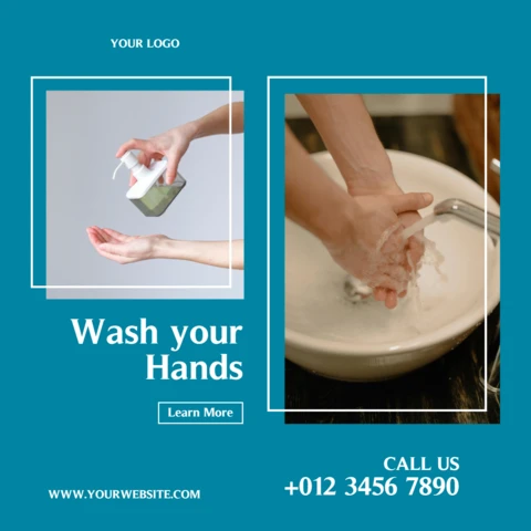 Coronavirus Awareness Instagram Post Design Template
