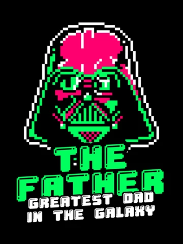 Le plus grand père de la galaxie modèle de conception de t-shirt parodie Star Wars