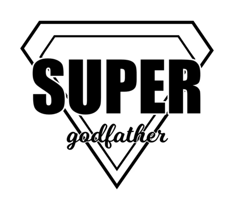 Szablon projektu koszulki Super Ojciec Chrzestny