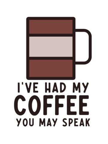 J'ai bu mon café, vous pouvez parler t-shirt template design