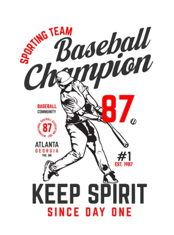 Baseball Championship T-shirt Design Template