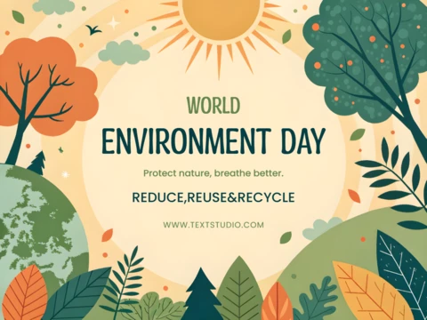 Nature-Inspired Editable Template for World Environment Day Design