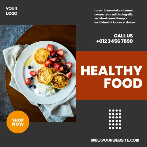 Impactful Two-Tone Collage Insta Promotional Post Design Template