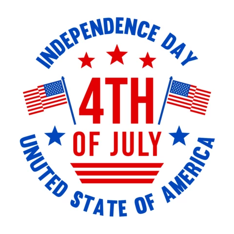 United States Independence Day Logo Design Template