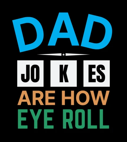 Piadas de papai com citação de modelo de design de camiseta para o dia dos pais