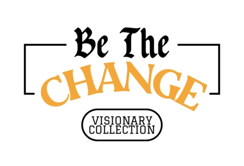 Be The CHANGE Visionary Collection Motivational Graphic T-Shirt Design Template