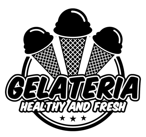 Gelateria Ice Cream Shop Logo Design Template
