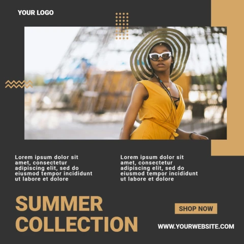 Trendy Ethnic Social Media Ad Post Design Template