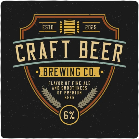 Craft Beer Vintage T-Shirt Design Template