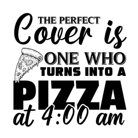 Modèle de t-shirt avec typographie de pizza