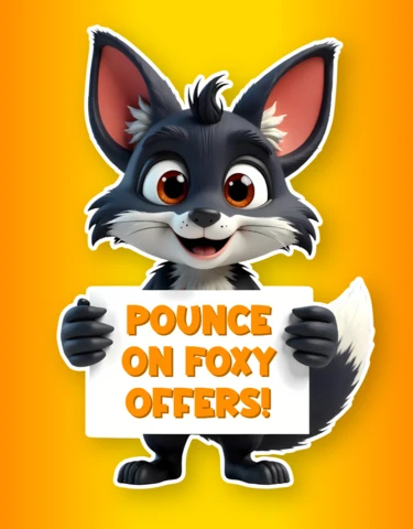 Catchy Fox Mascot Sale Banner Template for Eye-Catching Promotions