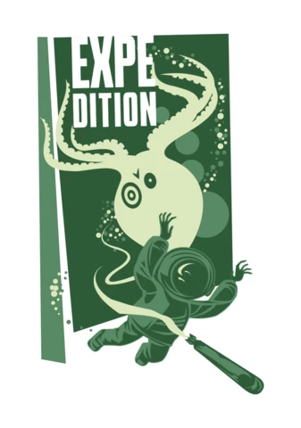 Deep-Sea Diver And Octopus T-shirt Design Template