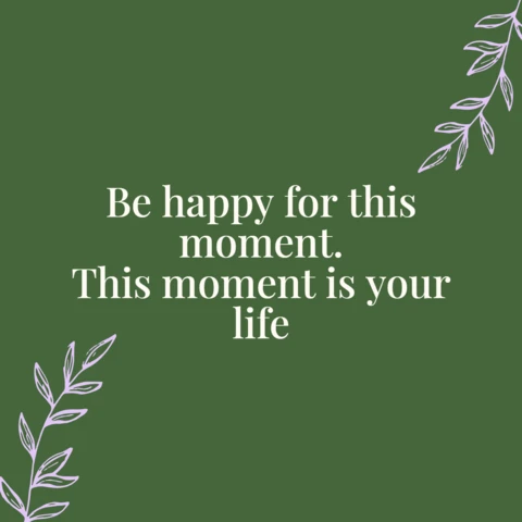 Modèle de conception de publication Instagram avec citation de moment heureux