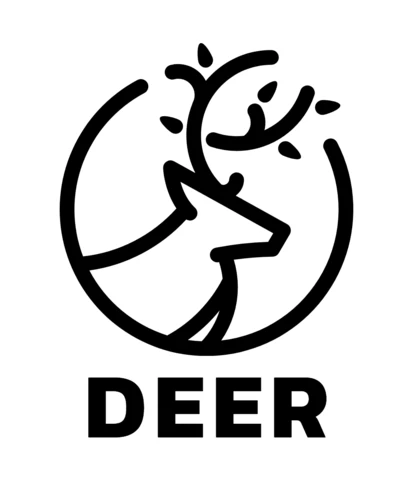 Modèle de logo pour les cerfs