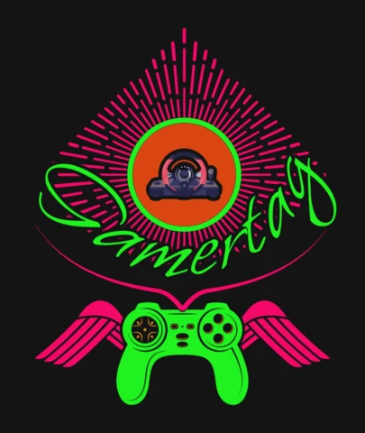 Neon Colors And Personalized Gamer Tag Gaming T-Shirt Design Template