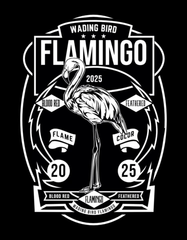 Flamingo T-shirt Design Template