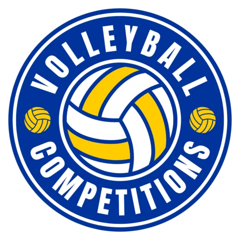 Voleybol logo tasarım şablonu