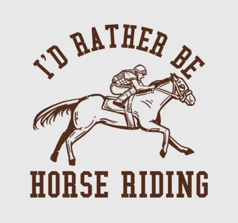 Modèle de conception de t-shirt vintage homme à cheval