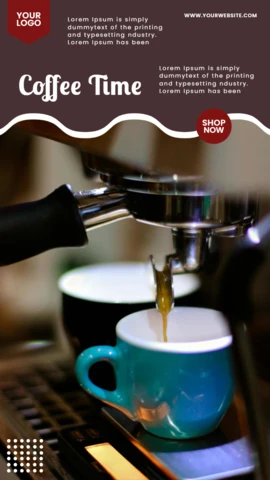 Coffee Sale Instagram Post Design Template