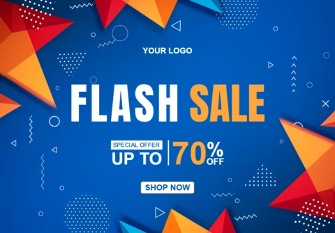 Edytowalny szablon projektu wyprzedaży flash dla promocji banerowych
