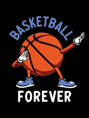 Basketball Forever T-shirt Design Template