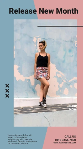 Plantilla de diseño de publicación de historias de Instagram de moda y estilo