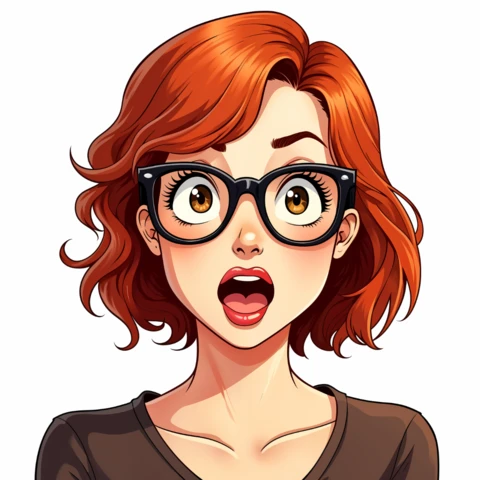 Expresión sorprendida plantilla de diseño de personajes editable