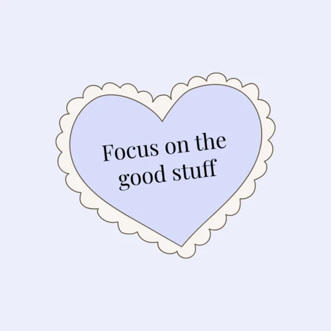 Love Shape Positivity and Mindset Quote Instagram Post Design Template
