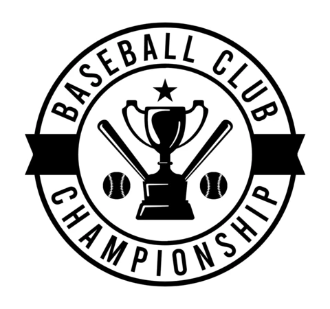 Baseball Club Championship Logo Design Template