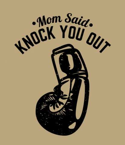 Boxing Hand Vintage T-shirt Design Template