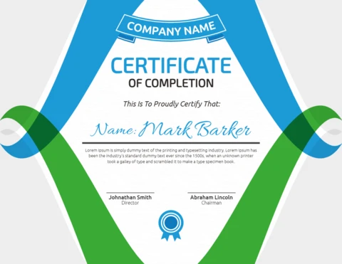 Corporate Company Certificate Post Design Template
