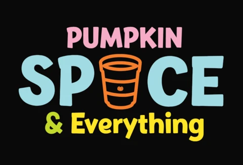 Pumpkin Spice Latte Autumn T-Shirt Design Template