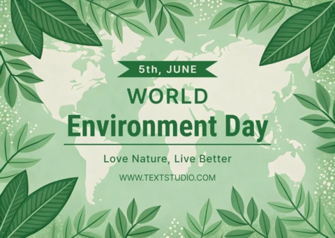 Design de modèle éditable inspiré de la nature pour la célébration de la journée mondiale de l'environnement.