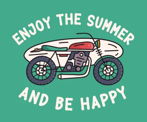 Sommerfahrt Logo Design Vorlage
