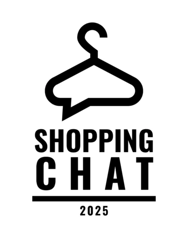 Modèle de logo pour le chat d'achat