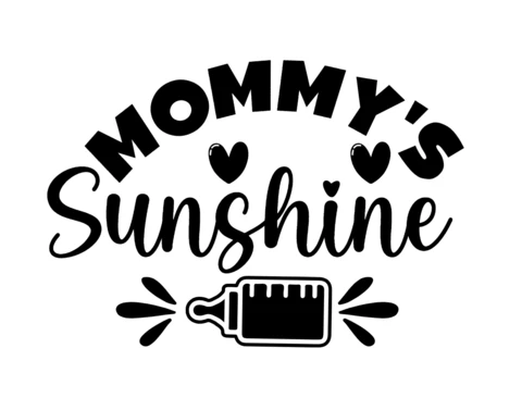 Mommy's Sunshine Baby T-Shirt Design Template