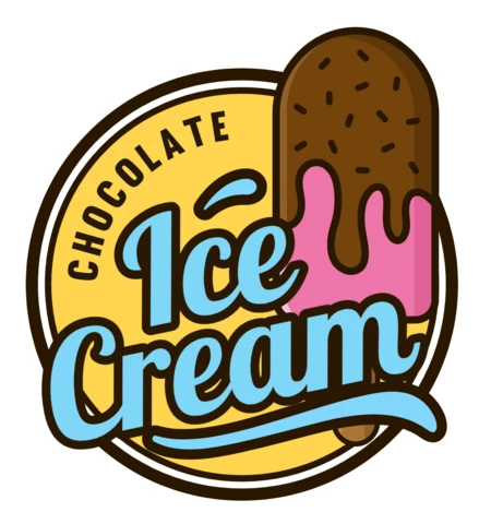 Eiscreme Premium Logo Design Vorlage