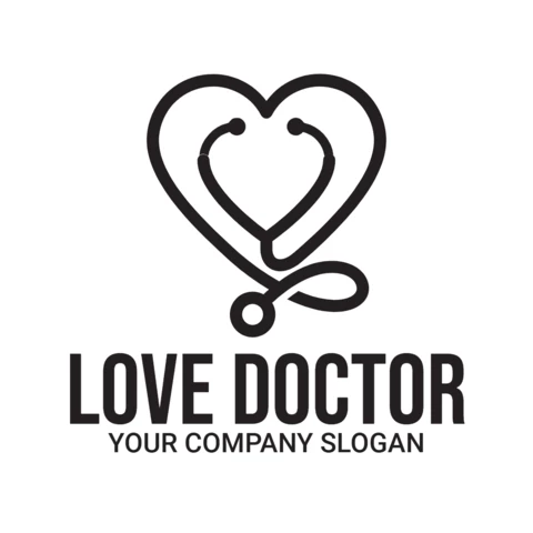Love Doctor Logo Design Template