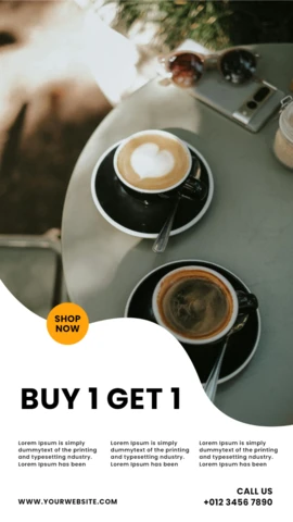 Compre 1 e ganhe 1 modelo de design de postagem de história promocional do Instagram