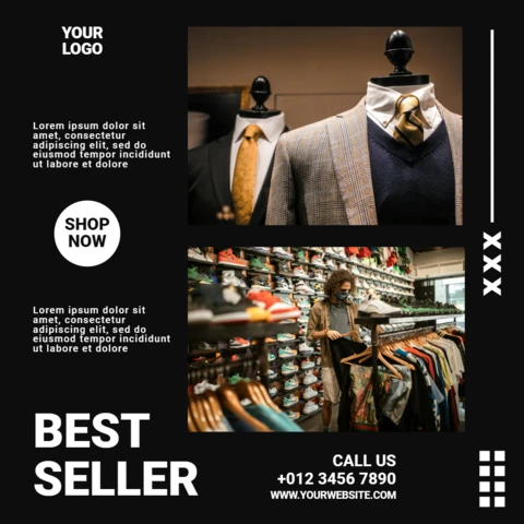 Mode und Stil Marketing Instagram Post Design Vorlage