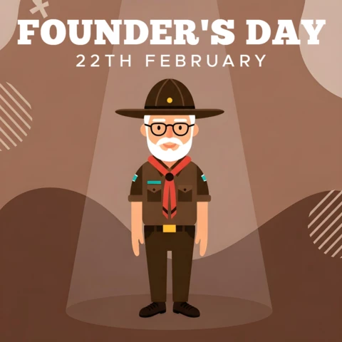 Founder’s Day Character Design Template for Event Promotion