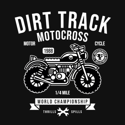 Modelo de design de camiseta de motocross em pista de terra