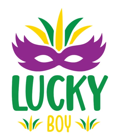 Modèle de carnaval pour le thème "lucky boy" (garçon chanceux)