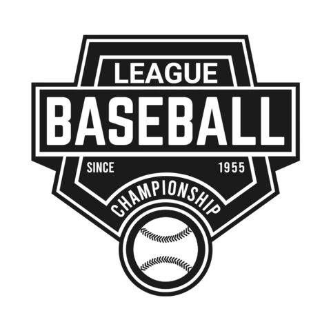 Szablon projektu logo sportowe mistrzostw baseballu